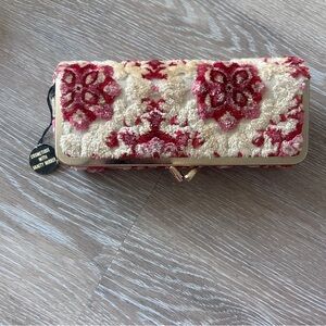 Vintage Floral Tapestry Cosmetic Case w/Vanity Mirror | Handmade in Japan